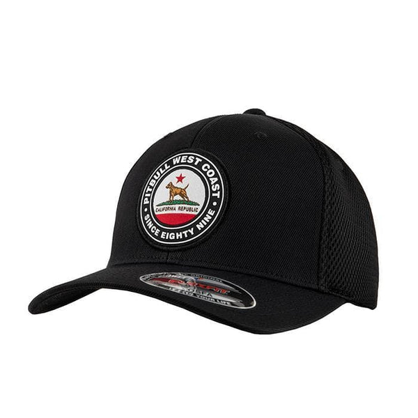 MESH BASEBALL FULL CAP CALIFORNIA Black - pitbullwestcoast