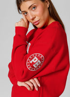 Women's oversized sweatshirt Tyrian