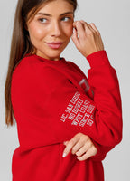 Women's oversized sweatshirt Tyrian
