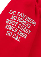 Women's oversized sweatshirt Tyrian