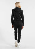 Damen Kapuzenpullover French Terry La Canada - Schwarz