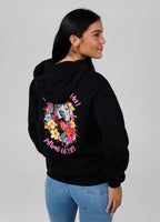 Women's Oversized Hoodie Happy-Pit - Black