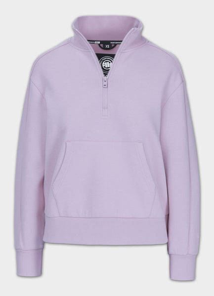 Damen Half Zip Sweatshirt Discovery - Lila