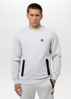 Men's sweatshirt DOGWOOD - white blue