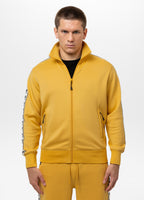 Men's sweat jacket Oldschool POWERS - light yellow
