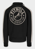 Herren Sweatjacke Oldschool SAN DIEGO CA - Schwarz