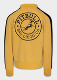 Men's Sweat Jacket Oldschool SAN DIEGO CA - Light Yellow