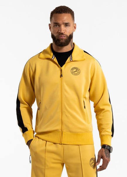 Men's Sweat Jacket Oldschool SAN DIEGO CA - Light Yellow