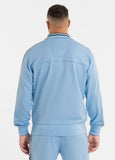 Men's Sweat Jacket Oldschool Tape Logo - Light Blue