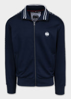 Men's Sweat Jacket Oldschool Tape Logo - Dark Blue