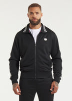 Men's Sweat Jacket Oldschool Tape Logo - Black