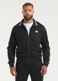 Men's Sweat Jacket Oldschool Tape Logo - Black