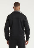 Men's Sweat Jacket Oldschool Tape Logo - Black
