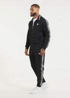 Men's Sweat Jacket Oldschool Tape Logo - Black