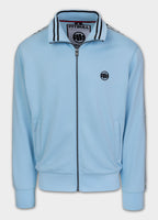 Men's Sweat Jacket Oldschool Tape Logo - Light Blue