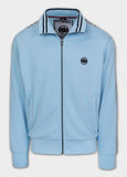 Men's Sweat Jacket Oldschool Tape Logo - Light Blue