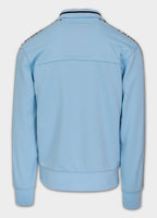 Men's Sweat Jacket Oldschool Tape Logo - Light Blue