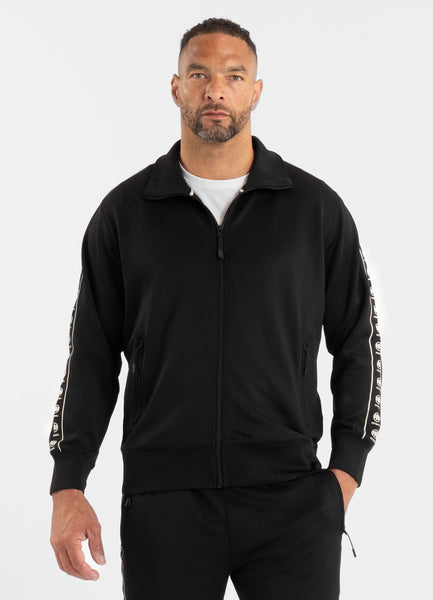 Herren Sweatjacke Oldschool POWERS - Schwarz