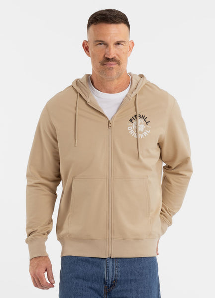 Men's zip-up hoodie DOG SD - Light Sand