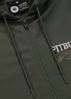 Men's TROUBLEMAKER zip-up hoodie - dark green