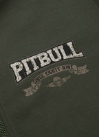 Men's TROUBLEMAKER zip-up hoodie - dark green