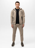 Men's hooded jacket DOGWOOD - Dark Sand