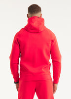 Men's hooded jacket DOGWOOD- Fluoro red
