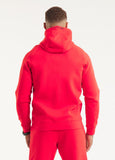 Men's hooded jacket DOGWOOD- Fluoro red