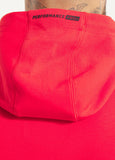 Men's hooded jacket DOGWOOD- Fluoro red