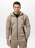 Men's hooded jacket DOGWOOD - Dark Sand