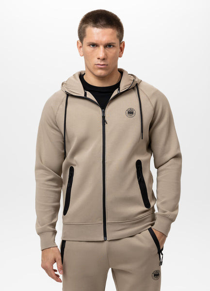 Men's hooded jacket DOGWOOD - Dark Sand