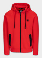 Men's hooded jacket DOGWOOD- Fluoro red