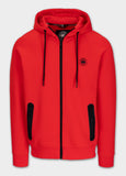 Men's hooded jacket DOGWOOD- Fluoro red