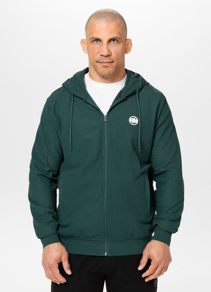 Men's Pique Rockey Hooded Jacket - Dark Green