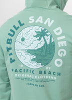Men's hoodie PLANET SURF - Mint