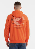 Men's hoodie PLANET SURF - salmon