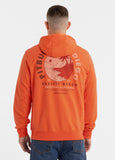Men's hoodie PLANET SURF - salmon