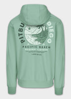 Men's hoodie PLANET SURF - Mint