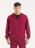 Men's Hooded Jacket TAPE NUGGET - Burgundy