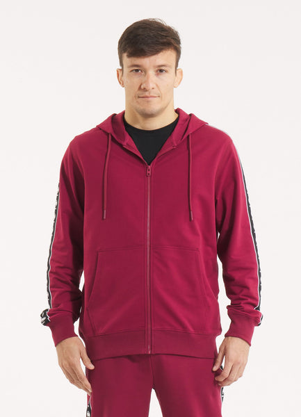 Men's Hooded Jacket TAPE NUGGET - Burgundy