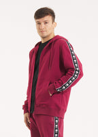 Men's Hooded Jacket TAPE NUGGET - Burgundy