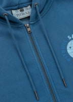 Men's Washed PLANET SURF Hooded Jacket - Blue