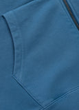 Men's Washed PLANET SURF Hooded Jacket - Blue