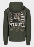 Men's TROUBLEMAKER zip-up hoodie - dark green
