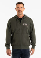 Men's TROUBLEMAKER zip-up hoodie - dark green