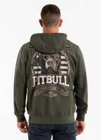 Men's TROUBLEMAKER zip-up hoodie - dark green