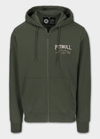 Men's TROUBLEMAKER zip-up hoodie - dark green