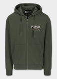 Men's TROUBLEMAKER zip-up hoodie - dark green