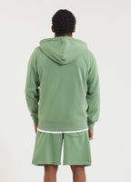 Men's Hooded Jacket Washed Lancaster II - Sage Green