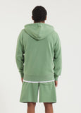 Men's Hooded Jacket Washed Lancaster II - Sage Green